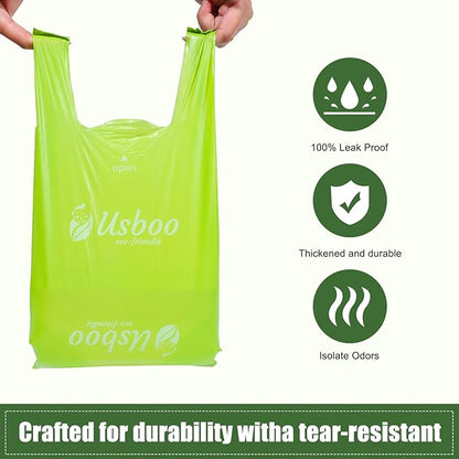 USBOO Disposable Diaper Bags for Baby, 9 Refill Rolls/108 Bags，OXO-Biodegradable Diaper Sacks with Dispenser,Easy-Tie Handles,Large Dirty Diaper Disposal or Pet Waste Bags