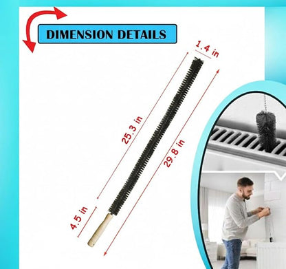 Clothes Dryer Vent Cleaner Kit with Vacuum Hose Attachment Brush, Lint Remover, Dryer Vent Vacuum Hose (Full Brush)