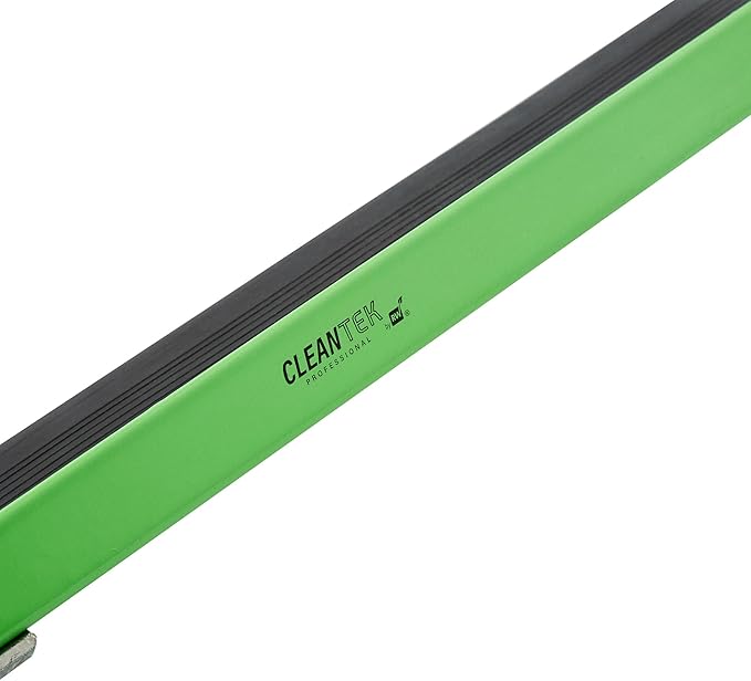 Restaurantware-SQUEEGEE ONLY: Clean Tek Professional 24 Inch Floor Squeegee, 1 Broom With Rubber Blade - Handle Sold Separately, Heavy-Duty, Green Steel Wiper, Ideal For Floor, Tiles