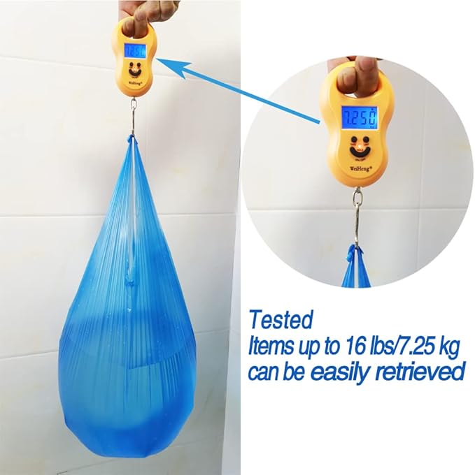 100 Count 4 Gallon Trash Bags, Small Colorful Garbage Bags with Handle for Home Office Bathroom Trash Can
