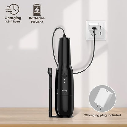 Wkzay Cordless Handheld Vacuum Cleaner - 16000 Pa Suction and Brushless Motor for Rechargeable Lightweight and Portable Cleaning in Home
