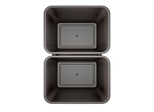 Rev-A-Shelf Double Pullout Trash Cans for Full Height Kitchen Cabinets 50 Quart 12.5 Gallon with Soft-Close Slides, 14.5" Min Opening, 53WC-2150SCDM-213