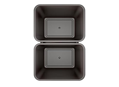 Rev-A-Shelf Double Pullout Trash Cans for Full Height Kitchen Cabinets 50 Quart 12.5 Gallon with Soft-Close Slides, 14.5" Min Opening, 53WC-2150SCDM-213