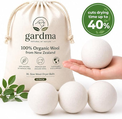 Complete Laundry Kit – Laundry Detergent Sheets, Wool Dryer Balls & Essential Oils – 3 Packs Sheets + 4 XL White Dryer Balls + 6 Scent Oils for Clean, Soft & Fresh Laundry