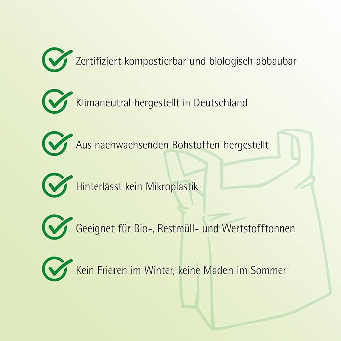 bioMat Compostable Trash Bags 4 Gallon, 100 Count, Small flat top Kitchen Food Scrap Bin Liners, BPI, CMA and OK Compost HOME certified, Meets the ASTM D6400 Standard