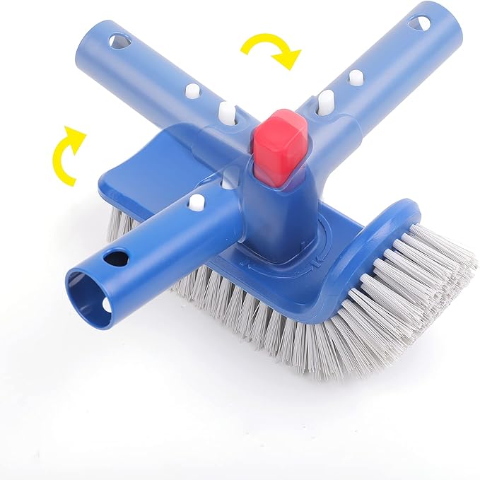 Sepetrel Pool Brush Head for Cleaning Walls,Steps & Corners,Rotatable Hand Scrub Brushes,for Inground/Above Ground Swimming Pool,Spa, Bathroom, Hot Tub, Kitchen