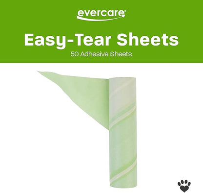 Evercare 10-Inch Mega All-Purpose Pet Hair Lint Roller Refill, 50 Sheets – Sticky Roller for Pet Hair, Cat & Dog Hair Remover, Lint Remover, Pet Hair Remover for Furniture, Clothing & Cars