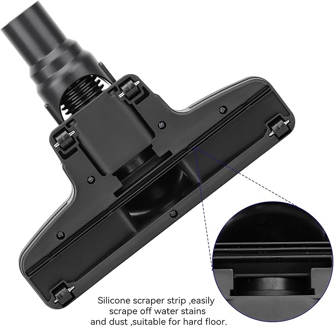 1 1/4" 32mm Vacuum Floor Brush Head Replacement Compatible with Shop Vac Univesal Vacuum Cleaner Brush Head Attachment Kit Tool for Wet Floor,Tile,Carpet