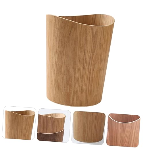PRETYZOOM Kitchen Trash Can Compost Bin for Outdoor Indoor Bathroom Waste Bucket Lidless Garbage Can Organizer
