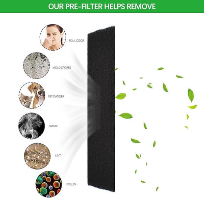 Eagles Square Compost Bin Filters, (6PCS, 4.7" x 4.7" x 0.4") Charcoal Filters for Kitchen Compost Bin Pail, Square Activated Carbon Filter Bio Bucket Filter for Compost Bin Universal Size