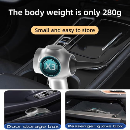 Mini Vacuum Cordless Rechargeable Car Vacuum Cleaner| Handheld Vacuum Cleaner with Strong Suction, Portable Vacuum for Car,Pet Hair,Home,Keyboard,Inflate-Deflate Swim Ring,Dust Buster (Silver)