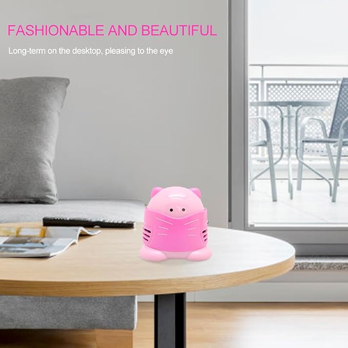 Mini Desktop Vacuum Cleaner Cross Stitch Embroidery Diamond Art Painting Accessories (Extractor - Pink)