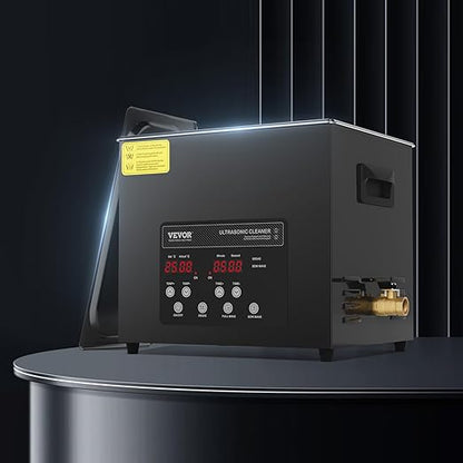 VEVOR Ultrasonic Cleaner, 10L, 600W Heating Power Ultra Sonic Cleaning Machine with Gentle Mode & Upgraded Degassing, 4 PCS Transducers, 40kHz Industrial Ultrasound Cleaner for Jewelry, Beakers, Tools