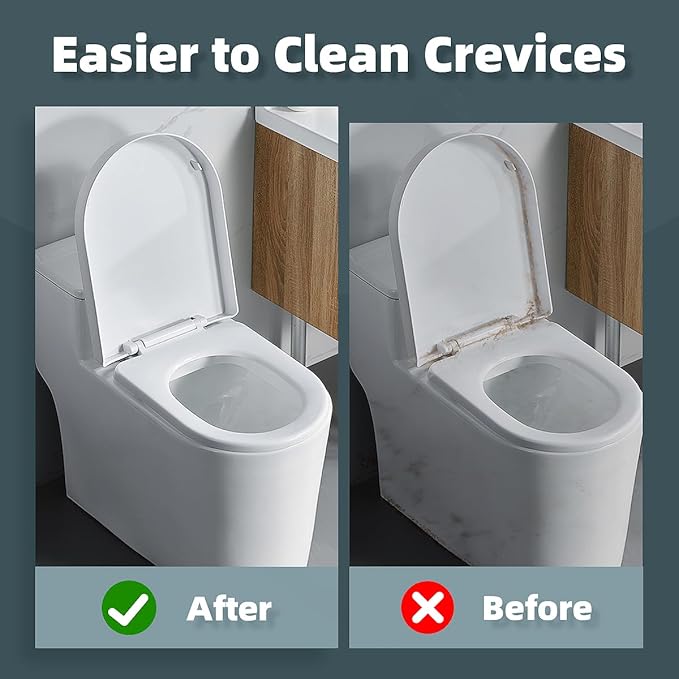 TQRR Toilet Brush, 2 Pcs Bathroom Cleaning Brush, Toilet Scrubber, Deep Toilet Bowl Brush with Hanging Hole, Multifunctional Gap Cleaning Brush, Bristles for Kitchen Sinks, Tub,Shower (2, Purple)
