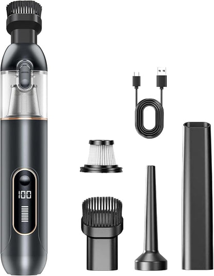 Handheld Vacuum Cordless, Car Vacuum Portable with 20000Pa Ultra-Strong Suction, Multi-Function Hand Vacuum Rechargeable for Cars, Home, Pet Hair & Outdoor Use