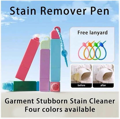 Elephant Kiss Stain Remover Pen, 3-Second Stain Remover Pen, Double Head Instant Treater Sticks for On-the-Go Cleaning, Tackles Stubborn Stains and Safe on Fabrics (Blue)