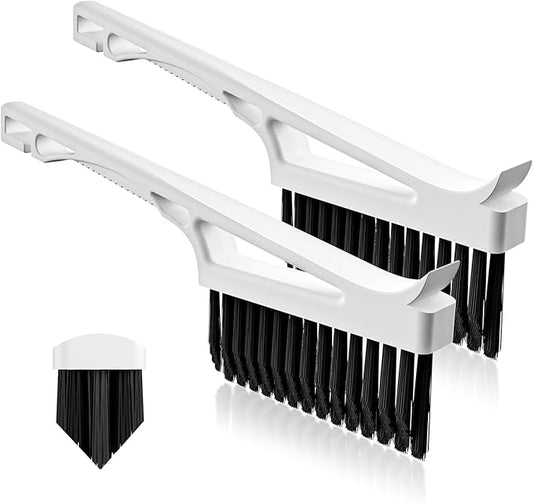 KMOSENIA Grout Cleaner Brush 2PCS, V Shape Grout Cleaning Brush, Stiff Grout Scrub Brushes for Cleaning Shower, Bathroom Tile, Kitchen Floor