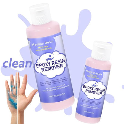 Hands Resin Remover Gel - All Natural Epoxy Resin Cleaner - Magical Cleanser for Artists - Epoxy Remover - Glue, Silicone, Paint & Glitter Soap- For Soft and Moisturized Skin