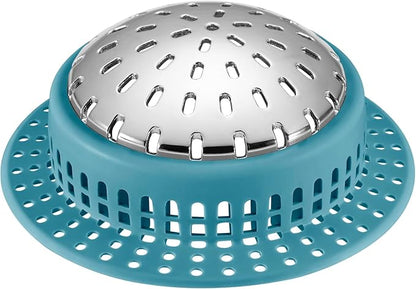 Aluvor Shower Drain Hair Catcher, Shower Drain Cover, Bathtub Drain Hair Catcher for Pop-Up & Regular Drains
