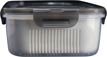 Dual Compartment Cleaning Bin | Compact, Durable, and Highly Functional with Dual Removable Baskets | The Ultimate No-Spill Cleaning Solution