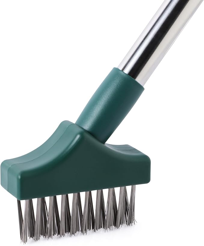Yocada Moss Remover - Crevice Cleaning Tool, Moss Brush, Wire Metal Brush, Deck Cleaner, Crack & Patio Remover for Pavement, Sidewalk, Patio Stone, Driveway, Deck - 59.8'