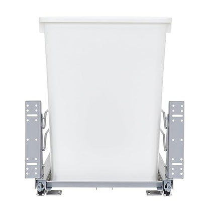 Rev-A-Shelf Double Pullout Trash Cans for Under Kitchen Cabinets 35 Quart 8.75 Gallon with Soft-Close Slides, 14.5" Min Opening, 53WC-1835SCDM-211