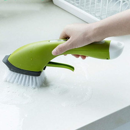 Yosoo Automatic Soap Dispensing Brush, Professional Anti Skid Handle, Easy to Use, with Pot Brush for Sink Kitchen (1)