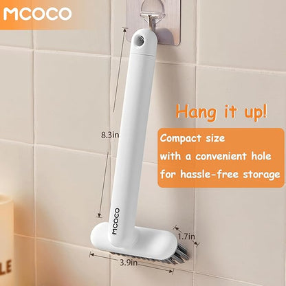 Crevice Cleaning Brush Grout Cleaner for Household use Multi-Purpose Hard Bristle Brushes Bathroom Brush for Kitchen Window Toilet Grout Bottle Sink Corners Blender Small Spaces 2 Pack White