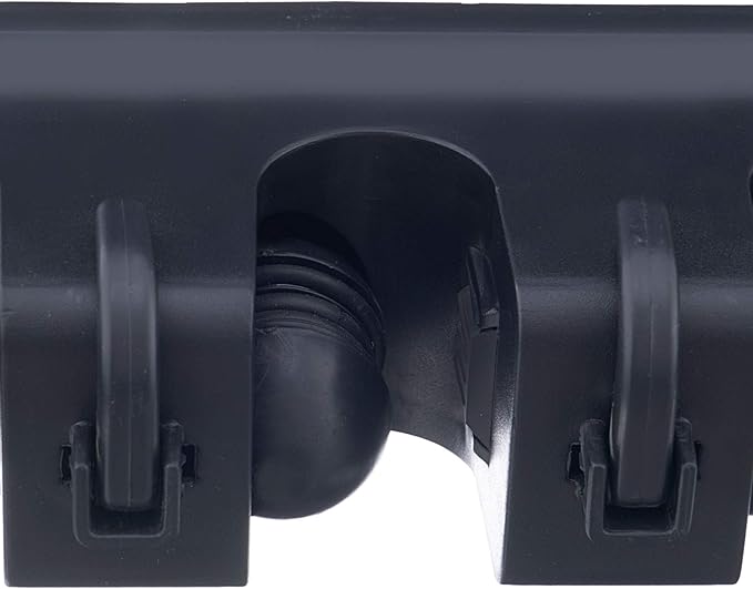 Superio Mop and Broom Holder Wall Mount Storage Organizer for Kitchen, Garage, Garden, 3 Slots (2 Pack, Black)