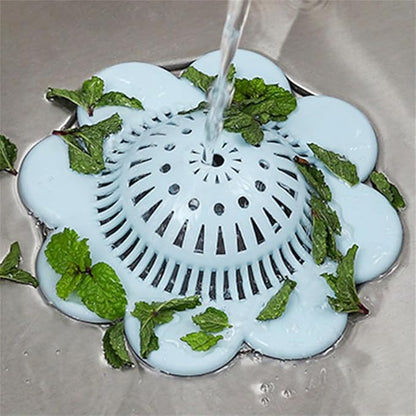 Hair Catcher Silicone Hair Stopper Shower Drain Covers with Suction Cups Suit for Bathroom Bathtub and Kitchen 1 Pack