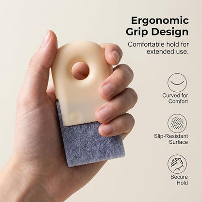 Magic Window Track Cleaner, Window Groove Cleaning Brush Tools Set, for Slides Grooves, Tile Grout Lines, Shutter Slats, Car Ac Vents & Narrow Gaps (Mix 3Pcs)