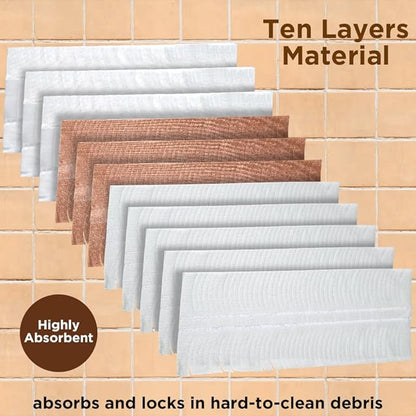 Disposable Mop Pads for Swiffer PowerMop Wood Mopping Pad Refills - 20 Pack | Wood Floor Cleaning Pads | Absorb and Lock Dirt | Safe on Finished Floors