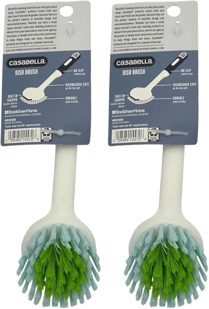 Casabella Round Brush Scrubber 1ea, Assorted Colors (Pack of 2)