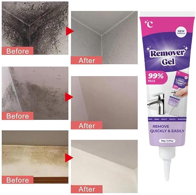 Wmool VexClean Remover Gel, Vexclean Cleaning Gel, Powerful Household CleaningGel Penetrates All Surfaces, Suitable for Bathroom and Kitchen Tile Gaps