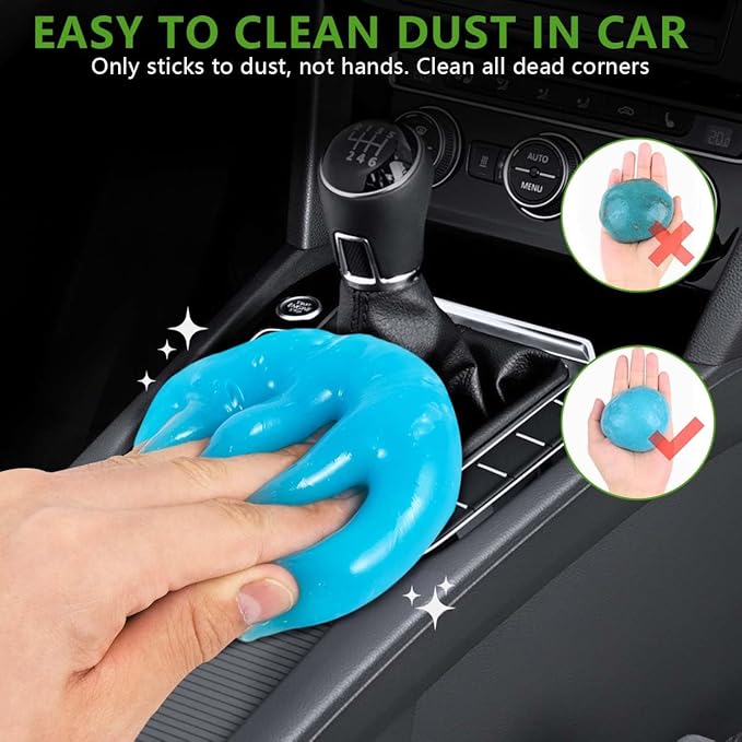 SenseYo 2 Pack Car Cleaning Gel Putty Slime, Car Interior Cleaner Detailing Tools for Notebook Keyboard Camera