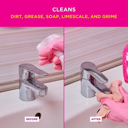 Stardrops - The Pink Stuff - Miracle Bathroom Foam Cleaner - Baths, Tiles, Soap Scum, Limescale, Streak Free,750ml (Pack of 2)