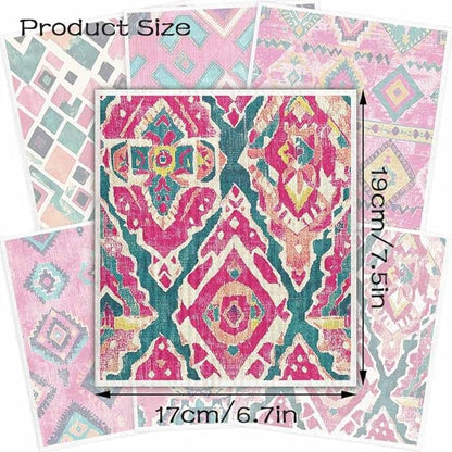 Swedish Dishcloths for Kitchen – 6 Pack Cellulose Reusable Cleaning Paper Towels – Soft, Quick-Drying, Washable Dish Rags for Kitchen, Counters & More (Pink Stripe)