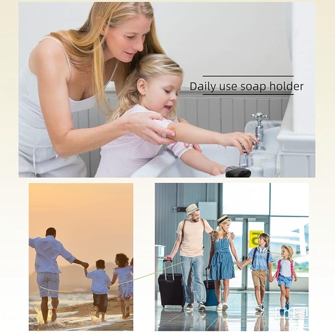 Travel Soap Holder Bar Soap Dish Shower Soap Saver Case Container Box for Bathroom Camping Gym Vonpri (Black Without Bag)