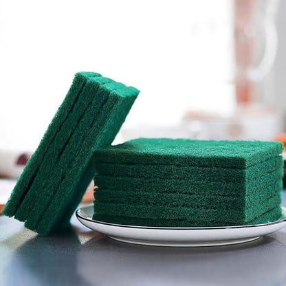 50Pcs Heavy Duty Scour Pads, Non-Scratch Scour Pads, Reusable Household Scrub Pads for Dishes, Kitchen Scrubbers & Metal Grills, Dish Scrubber Scouring Pads