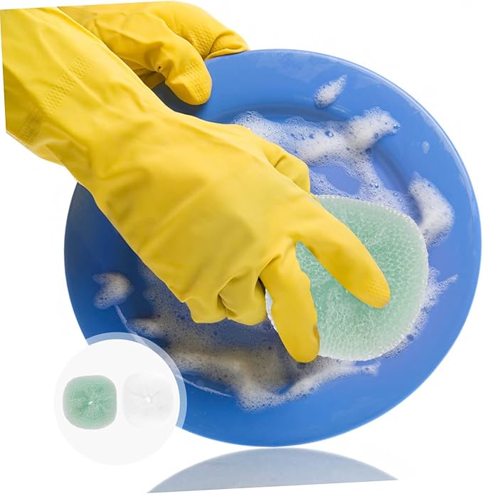 FOMIYES 12pcs Multi-Functional Household Cleaning Balls for Kitchen and Dish Washing Scouring Balls Break Resistance Random Colors Material for Pots and Bowls