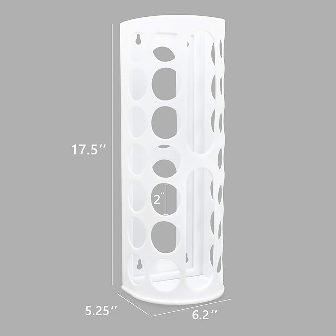 Lunies Plastic Bag Holder, Wall Mount Grocery Bag Dispenser, Trash Bag Storage organizer, Large Capacity kitchen organizer for Plastic Bag (2 packs)
