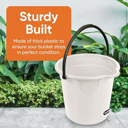 Superio Plastic Cleaning Bucket for Home, 2 Gallon Pail for Mopping with Large Spout - Bucket for Floor Mopping, Car Wash - Bowls for Camping, Fishing
