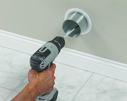 Deflecto DVBRUSH12K/6 Dryer Duct Cleaning Kit, Lint Remover, Extends up to 12 Feet, Synthetic Brush Head, Use with or without a Power Drill
