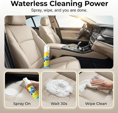 4-in-1 Multi-Enzyme Foam Spray Cleaner, Multipurpose Foam Cleaner for Car Interior Kitchen Bathroom Sofa, Deep Cleaning Foam Spray with Lemon Fresh Scent (1)
