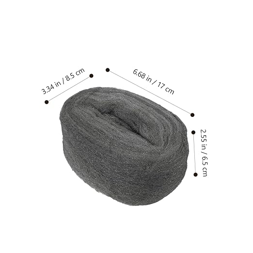 2 Rolls #0000 Steel Wool Pads Reusable Wire Wool for Cleaning Rust Removal Polishing Wood and Metal Surfaces