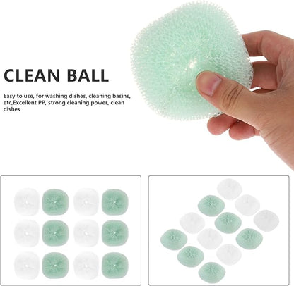 FOMIYES 36pcs Kitchen Cleaning Multi-Functional Scouring Scrubbers for Pots and Cookware Material Random Colors for Home and Outdoor Use