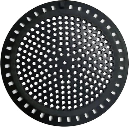 Huntonry Hair Catcher Shower & Tub Drain Protector, Bathtub & Sink Drain Strainer, Flat & Round, Black