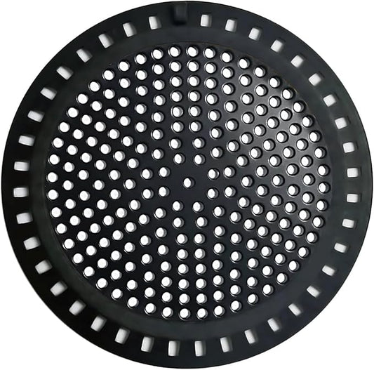 Huntonry Hair Catcher Shower & Tub Drain Protector, Bathtub & Sink Drain Strainer, Flat & Round, Black