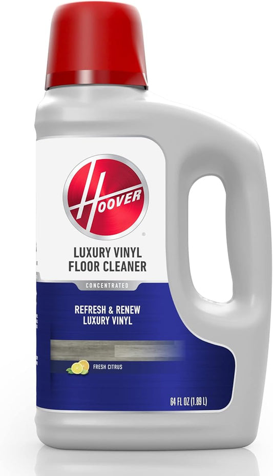 Hoover Luxury Vinyl Hard Floor Solution, Concentrated Cleaning Solution for Hard Floor Machines, 64 oz, AH31454