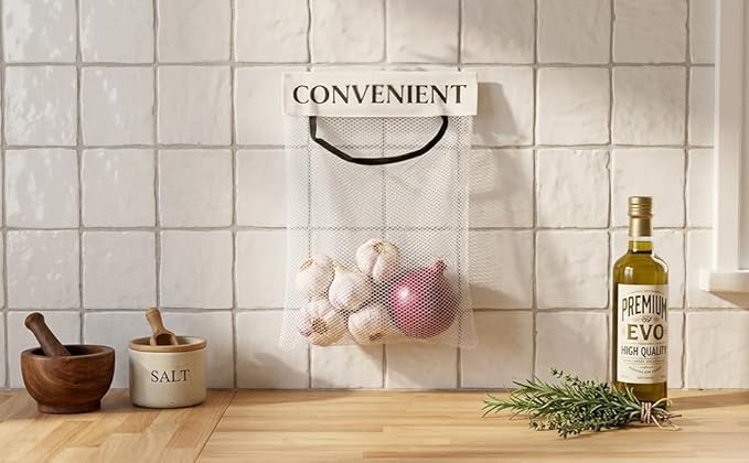4PCS Grocery Bag Holder, Mesh Plastic Bag Holder for Cabinet, Sticky Wall Mount Storage Dispensers, Recycling Garbage Folding Hanging Storage Bags Grocery Bags Holders White